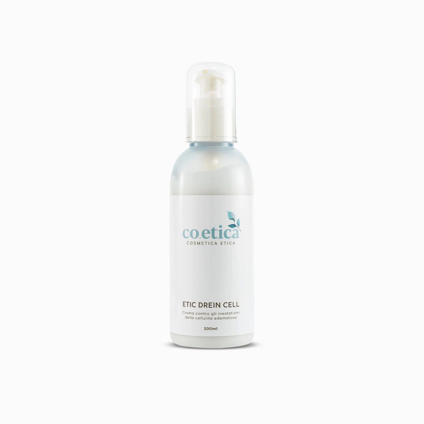 Flacone da 200 ml di crema corpo anticellulite, rassodante e drenante.