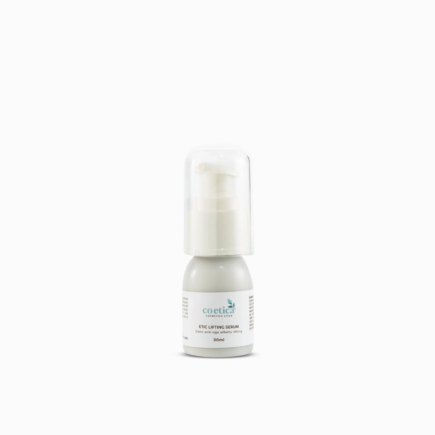 Flacone airless da 30 ml di siero lifting anti-età per pelle tonica e distesa.