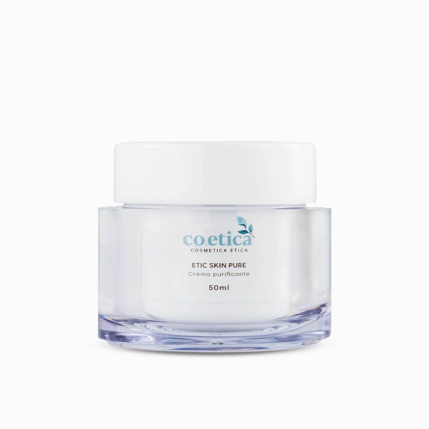 Flacone da 50 ml di crema viso purificante per pelle grassa e acneica.