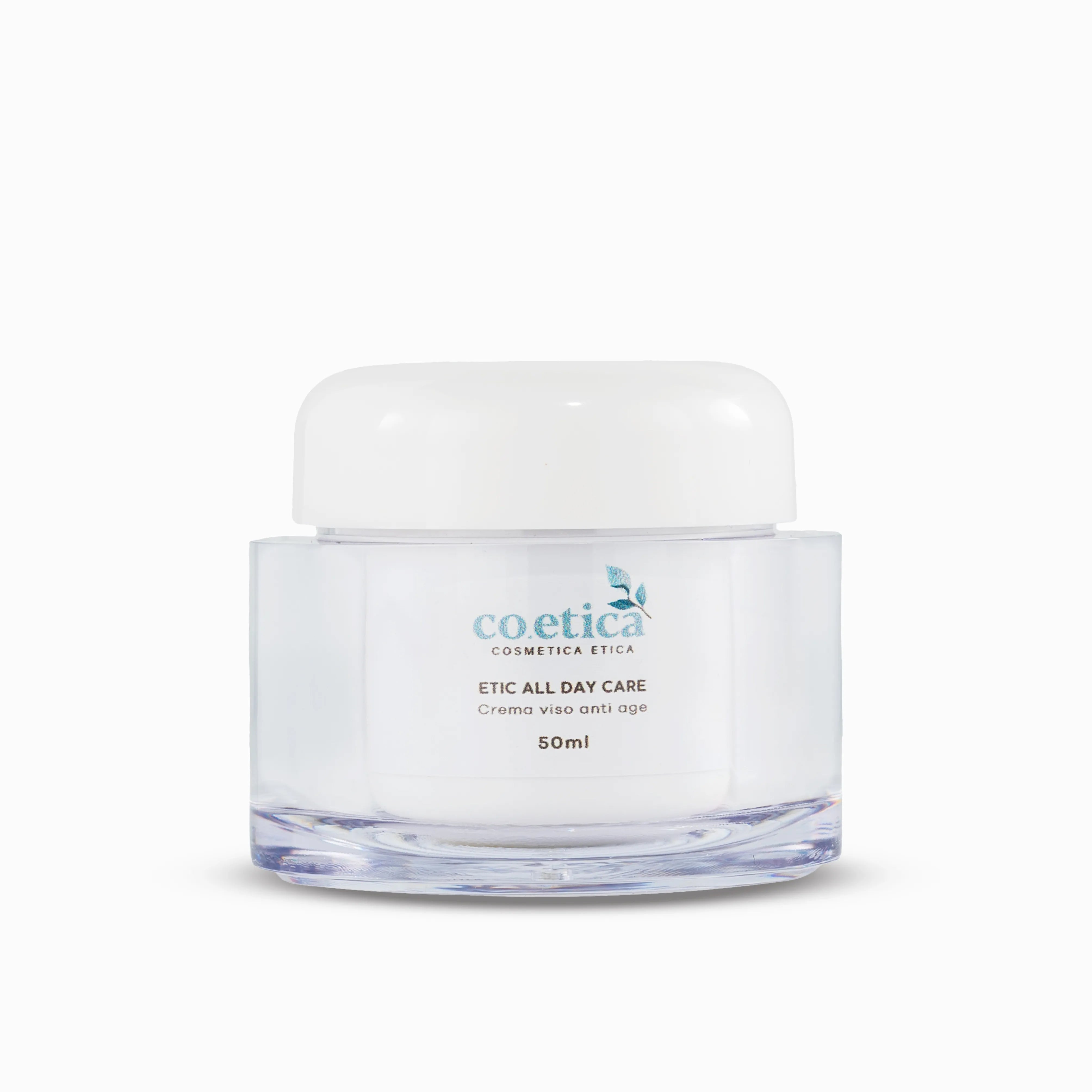 Crema anti-age Etic All Day Care di Co.etica, arricchita con ingredienti naturali per idratare e rassodare pelli normali e secche. Texture morbida per un’applicazione uniforme e un colorito luminoso.