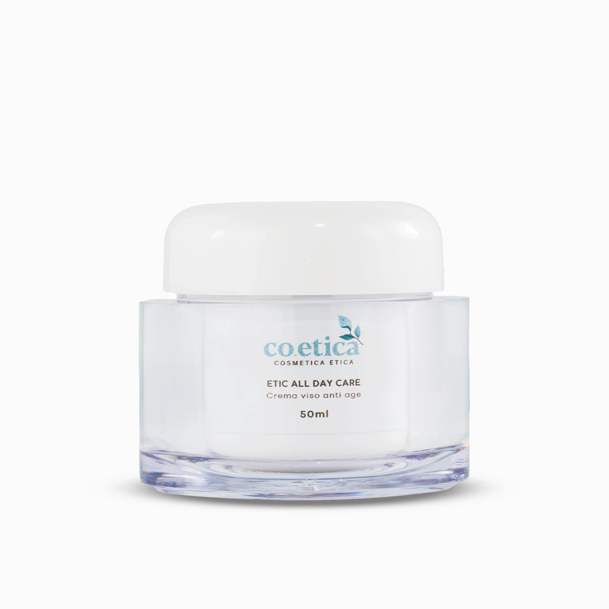 Crema anti-age Etic All Day Care di Co.etica, arricchita con ingredienti naturali per idratare e rassodare pelli normali e secche. Texture morbida per un’applicazione uniforme e un colorito luminoso.