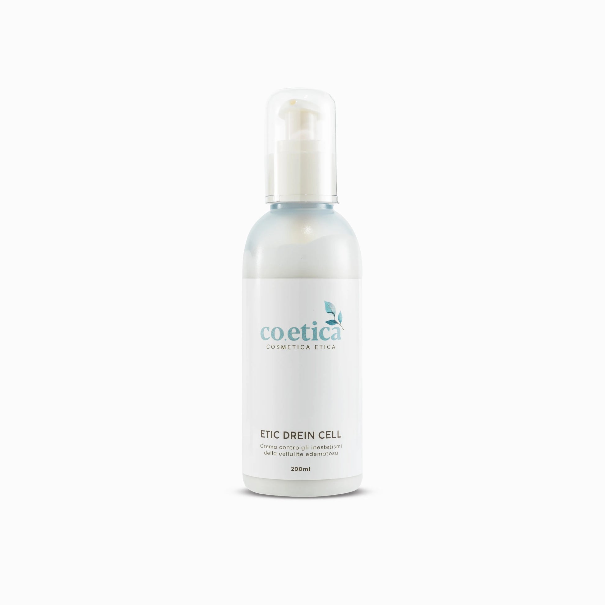 Flacone da 200 ml di crema corpo anticellulite, rassodante e drenante.