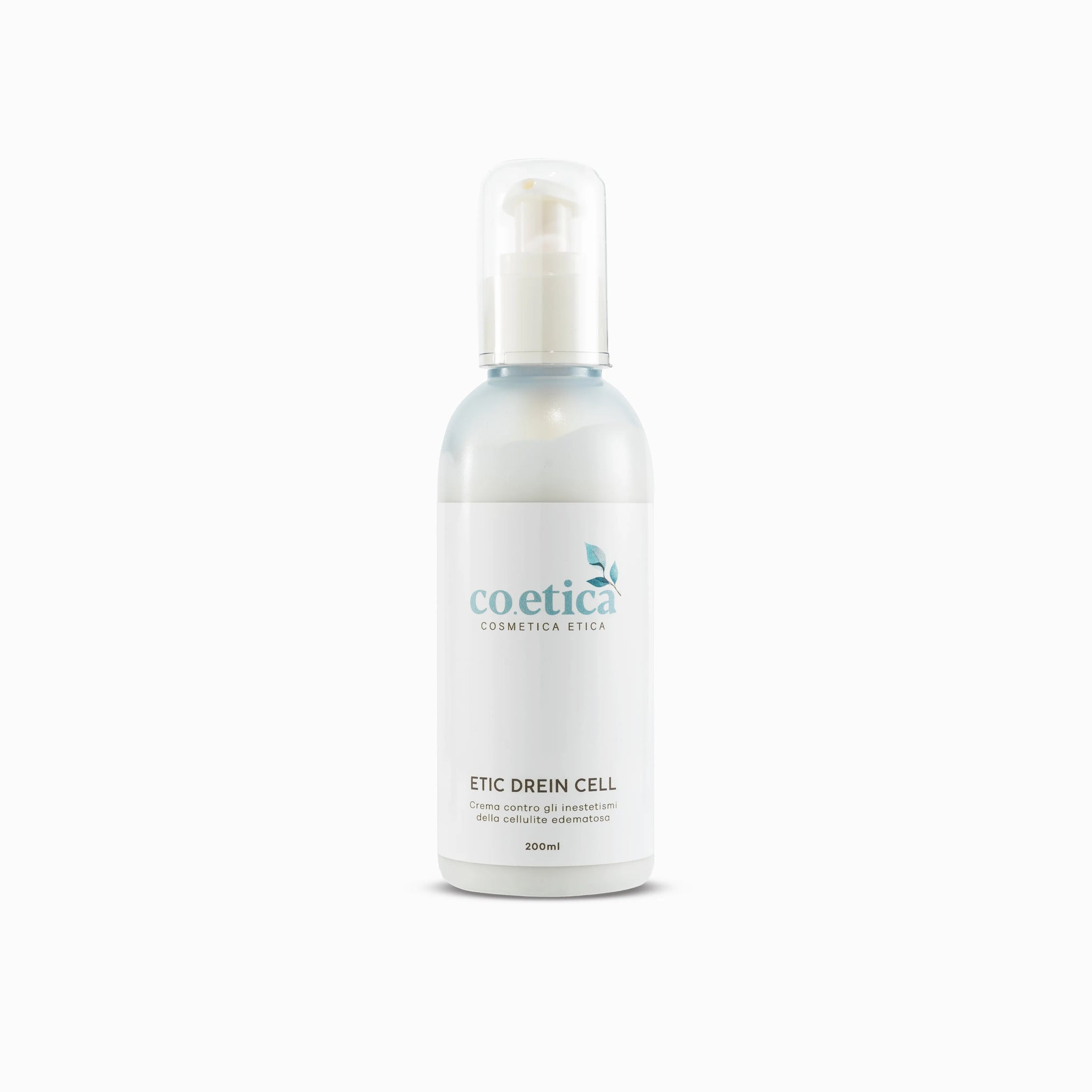 Flacone da 200 ml di crema corpo anticellulite, rassodante e drenante.